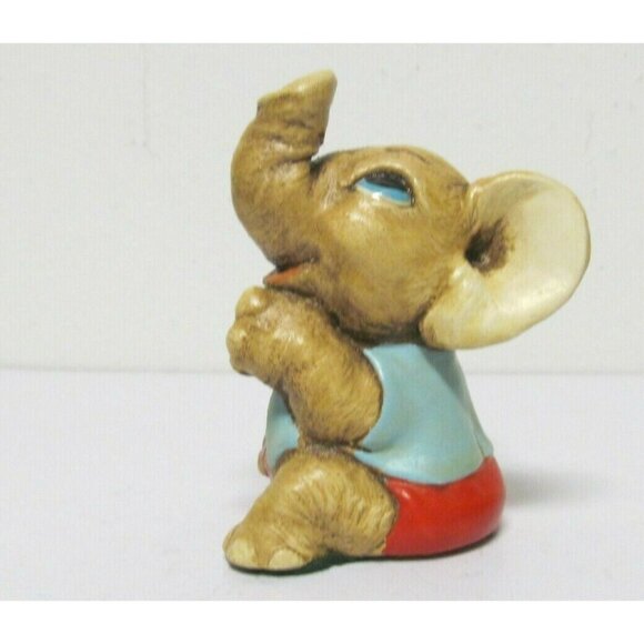 Vintage Tinker Ware Elephant Cosmo handpainted figurine Moorcraft England - Picture 5 of 12